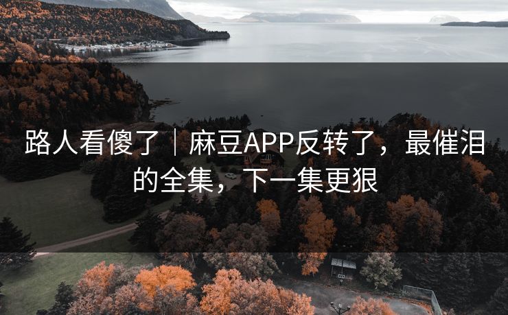 路人看傻了|麻豆APP反转了,最催泪的全集,下一集更狠 路人看傻了|麻豆APP反转了,最催泪的全集,下一集更狠
